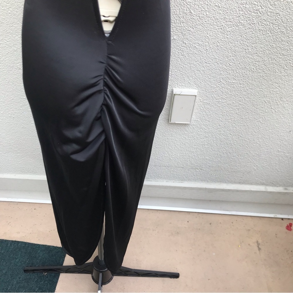 Black Open Sides Midi Women’s Nylon dress size medium